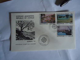 CYPRUS  FDC 1977  EUROPA  LANDSCAPES - 1977