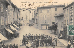 CPA 42 PANISSIERES / PLACE DU PEUPLE / CONCERT PAR LA FANFARE - Altri & Non Classificati