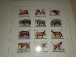 Burundi-serie 13 Valori MNH WWF-1983 Anno Della Protezione Degli Animali - Ungebraucht