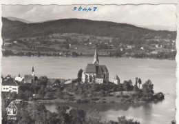 D4008) MARIA WÖRTH Am Wörthersee - S/W Ansicht Häuser Beide Kirchen U. Andere Seeseite ALT - Maria Wörth