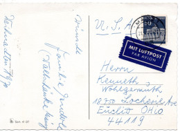 69701 - Bund - 1970 - 50Pfg Brandenburger Tor EF A LpAnsKte MAINZ -> Euclid, OH (USA) - Cartas & Documentos