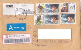 BIRDS, LIGHTHOUSE, ROTARY INTERNATIONAL, STAMPS ON REGISTERED COVER, 2006, BELGIUM - Briefe U. Dokumente