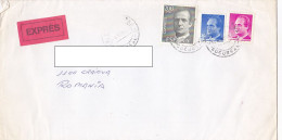 KING JUAN CARLOS, STAMPS ON COVER, 1994, SPAIN - Oblitérés