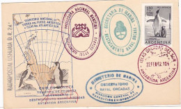 POLAR PHILATELY, SOUTH POLE, ARGENTINIAN ANTARCTIC TERRITORIES, SPECIAL POSTCARD, 1962, ARGENTINA - Otros & Sin Clasificación