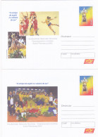 SPORTS, HANDBALL, ROMANIAN TEAM- WORLD VICE CHAMPIONS, COVER STATIONERY, ENTIER POSTAL, 2X, 2006, ROMANIA - Handball