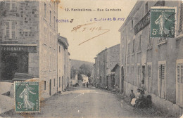 CPA 42 PANISSIERES / RUE GAMBETTA - Autres & Non Classés