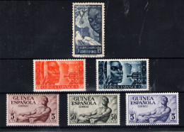 Guinea Española Nº 305,309/13 . Años 1951-52 - Guinea Española