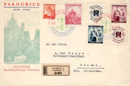 BOHEMIA & MORAVIA 1940 R - LETTER SENT FROM PARDUBICE TO DEENSEN - Briefe U. Dokumente