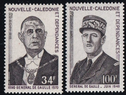 Thème Général De Gaulle - Nouvelle Calédonie N°377/378 - Neuf ** Sans Charnière - TB - De Gaulle (General)