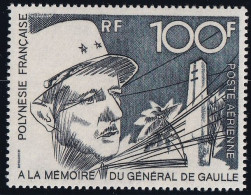 Thème Général De Gaulle - Polynésie Poste Aérienne N°70 - Neuf ** Sans Charnière - TB - De Gaulle (General)