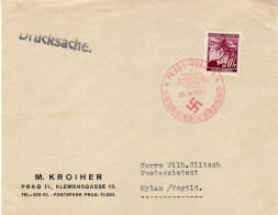 BOHEMIA & MORAVIA 1941 LETTER SENT FROM PRAG TO MYLAU - Briefe U. Dokumente