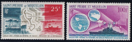 Thème Général De Gaulle - St Pierre Et Miquelon Poste Aérienne N°38/39 - Neuf ** Sans Charnière - TB - De Gaulle (General)