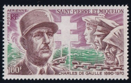 Thème Général De Gaulle - St Pierre Et Miquelon Poste Aérienne N°53 - Neuf ** Sans Charnière - TB - De Gaulle (Général)