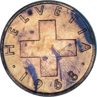 Monnaie, Suisse, Rappen, 1968, Bern, TTB+, Bronze, KM:46 - Autres & Non Classés