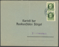 BAYERN 95iUdr,95IU BRIEF, 1914, 5 Pf. Luitpold, Friedensdruck, Im Senkrechten Paar, Die Untere Marke Vierseitig Ungezähn - Briefe U. Dokumente