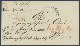 BRAUNSCHWEIG HELMSTEDT, Halbkreisstempel Auf Postvorschussbrief, Pracht - Prephilately