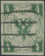 LÜBECK 5a O, 1859, 4 S. Dunkelgrün, Winzige Knitterspur Sonst Pracht, Gepr. Brettl, Mi. 750.- - Lubeck