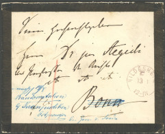PREUSSEN 1868, HILDESHEIM, Lila F-Stempel Auf Trauerbrief Nach Bonn In Nachsendung Nach Ostpreußen, Pracht - Other & Unclassified