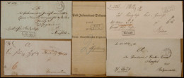 PREUSSEN Ca. 1847-70, 5 Verschiedene Belege, Dabei 2 Botenstempel, Feinst/Pracht - Autres & Non Classés