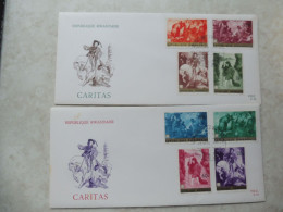 Fdc Rwanda 1967  Congo / Fdc  205/212 Perfect Caritas - Covers & Documents