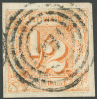 THURN Und TAXIS 28 BrfStk, 1862, 1/2 Sgr. Orange, Vollrandig, Prachtbriefstück, Gepr. Pfenninger - Sonstige & Ohne Zuordnung