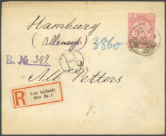 BAHNPOST Vom Auslande über Bp. 4, 1904, Auf Ganzsachenumschlag Aus Dem Iran, Feinst - Maschinenstempel (EMA)