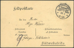 SST Bis 1918 12 BRIEF, INTERNATIONALE KOCHKUNST AUSSTELLUNG LEIPZIG, 23.3.1905, Auf Feldpost-Vordruckkarte, Pracht - Briefe U. Dokumente