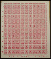 Dt. Reich 317P,W , 1923, 5 Mio. M. Lebhaftlilarot, 3 Bogen (100), Plattendruck A Und B Und Walzendruck, Postfrisch, Prac - Autres & Non Classés