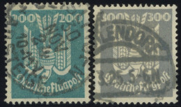 Dt. Reich 349/50 O, 1924, 200 Und 300 Pf. Holztaube, 2 Prachtwerte, Mi. 240.- - Altri & Non Classificati