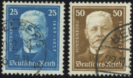 Dt. Reich 405/6 O, 1927, 25 Und 50 Pf. 80. Geburtstag, 2 Prachtwerte, Mi. 60.- - Autres & Non Classés