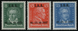 Dt. Reich 407-09 , 1927, I.A.A., Prachtsatz, Mi. 240.- - Neufs