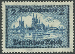 Dt. Reich 440 , 1930, 2 RM Alt-Köln, Postfrisch, Pracht, Gepr. Peschl, Mi. 150.- - Sonstige & Ohne Zuordnung