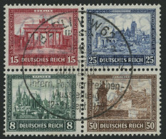 Dt. Reich 446-49 O, 1930, Herzstück IPOSTA, Pracht - Gebruikt