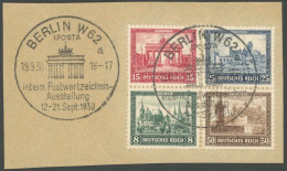 Dt. Reich 446-49 BrfStk, 1930, Herzstück IPOSTA Mit Sonderstempeln Auf Briefstück, Pracht, Mi. (560.-) - Autres & Non Classés