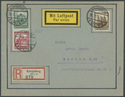 Dt. Reich 462 BRIEF, 1931, 50 Pf. Holstentor Mit Zusatzfrankatur (S 68) Auf Einschreibbrief, Pracht - Briefe U. Dokumente