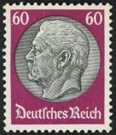 Dt. Reich 493 , 1933, 60 Pf. Hindenburg, Wz. 2, Postfrisch, Pracht, Mi. 260.- - Altri & Non Classificati