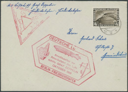 Dt. Reich 498 BRIEF, 1933, 4 RM Chicagofahrt, Einzelfrankatur Auf Zeppelinbrief, Pracht - Storia Postale