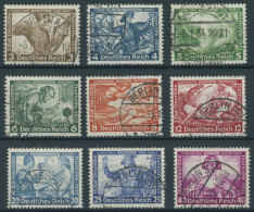 Dt. Reich 499-507 O, 1933, Wagner, Prachtsatz, Mi. 380.- - Gebraucht