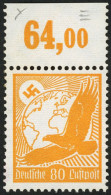 Dt. Reich 536y , 1934, 80 Pf. Flugpost, Waagerechte Gummiriffelung, Postfrisch, Pracht, Mi. 75.- - Sonstige & Ohne Zuordnung