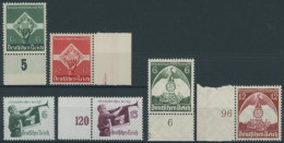 Dt. Reich 571/2,584-87x , 1935, 3 Postfrische Prachtsätze, Mi. 100.- - Unused Stamps