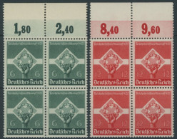 Dt. Reich 571/2x VB , 1935, Reichsberufswettkampf In Oberrandviererblocks, Postfrisch, Pracht, Mi. 100.- - Nuovi