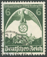 Dt. Reich 586Y O, 1935, 6 Pf. Nürnberger Parteitag, Wz. Schenkel Nach Rechts, Pracht, Mi. 220.- - Altri & Non Classificati