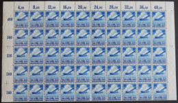 Dt. Reich 603 , 1936, 40 Pf. Lufthansa, 50x Im Halben Bogen, Postfrisch, Pracht, Mi. 3250.- - Unused Stamps