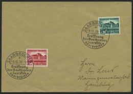 Dt. Reich 673/4 BRIEF, 1938, Gautheater Saarpfalz Auf FDC, Pracht - Briefe U. Dokumente