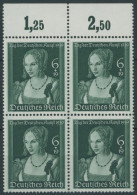 Dt. Reich 700 VB , 1939, Tag Der Deutschen Kunst Im Oberrandviererblock, Postfrisch, Pracht, Mi. 140.- - Unused Stamps