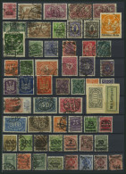 LOTS O,BrfStk , 1919-23, Partie Von 65 Verschiedenen Kleineren Und Mittleren Infla-Werten, Feinst/Pracht, Alle Geprüft I - Used Stamps