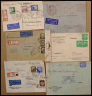 LOTS 1935-38, Kleine Partie Von 6 Luftpostbelegen, Dabei Katapultpost Südatlantik, Einschreiben Nach Teheran, Etc. - Other & Unclassified