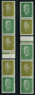ZUSAMMENDRUCKE S 42-45 , 1932, Reichspräsidenten, Falzreste, 4 Prachtwerte, Mi. 79.50 - Se-Tenant