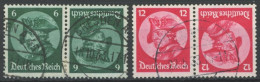 ZUSAMMENDRUCKE K 17/8 O, 1933, Fridericus Kehrdrucke 6 + 6 Und 12 + 12, Pracht, Mi. 60.- - Zusammendrucke