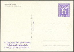 GANZSACHEN PP 150/02 BRIEF, Privatpost: 1941, 6 Pf. Posthorn Pontonbrücke Bei Breisach, Ungebraucht, Pracht - Otros & Sin Clasificación